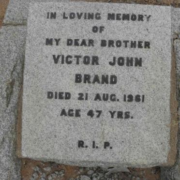 BRAND Victor John -1961