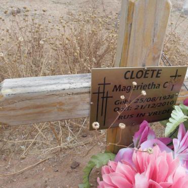 CLOETE Magrietha C. 1928-2010