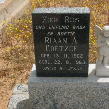 COETZEE Riaan A. 1962-1963