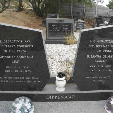 DIPPENAAR Johannes Cornelis 1929-1983 &amp; Susanna Gloudina 1928-1998