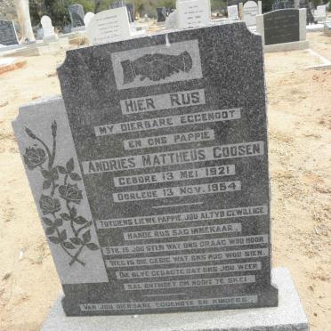 GOOSEN Andries Mattheus 1921-1954