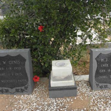 GENIS G.W. 1909-1975 &amp; H.J. STONE 1913-1992