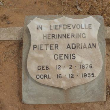 GENIS Pieter Adriaan 1876-1955