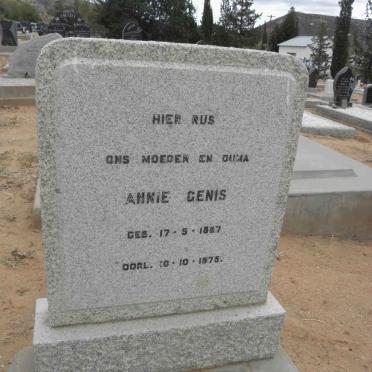 GENIS Annie 1887-1975