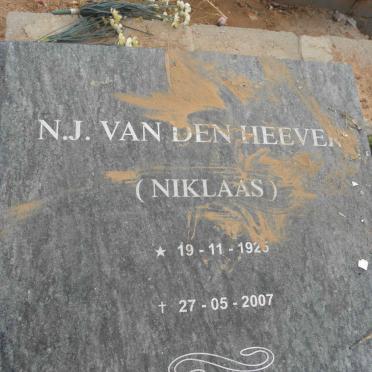 HEEVER Niklaas J., van den 1925-2007