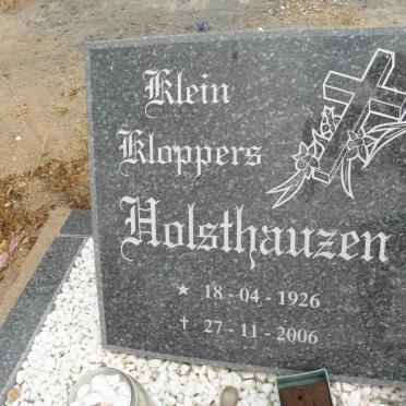 HOLSTHAUZEN Klein Kloppers 1926-2006