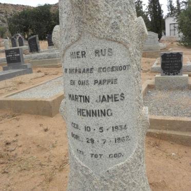 HENNING Martin James 1934-1962
