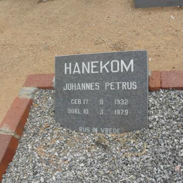 HANEKOM Johannes Petrus 1932-1979