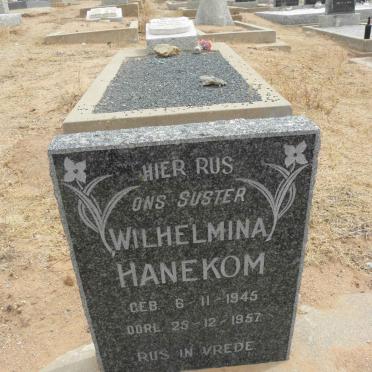 HANEKOM Wilhelmina 1945-1957