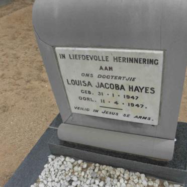 HAYES Louisa Jacoba 1947-1947