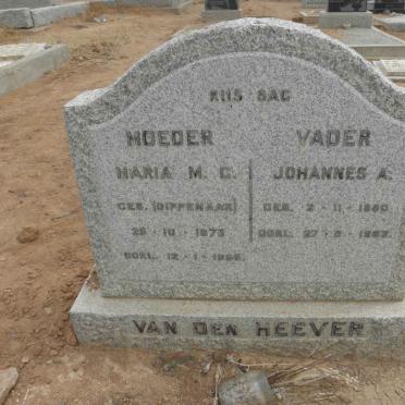HEEVER Johannes A., van den 1880-1962 &amp; Maria M.C. DIPPENAAR 1873-1956