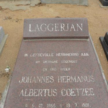 LAGGERJAN Johannes Hermanus Albertus Coetzee 1955-1991