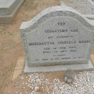 MAASS Margaretha Isabella 1909-1960