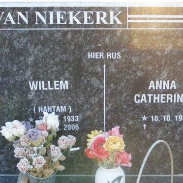 NIEKERK Willem, van 1933-2006 &amp; Anna Catherina 1938-