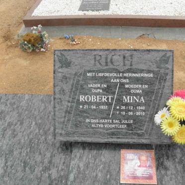 RICH Robert 1937-  &amp; Mina 1940-2010