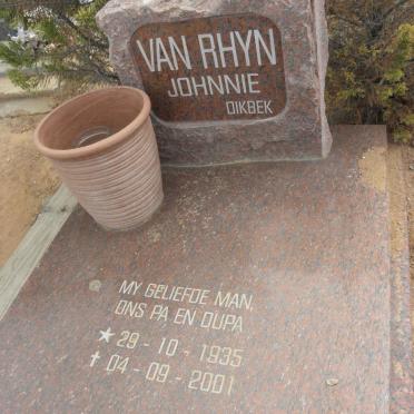 RHYN Johnnie, van 1935-2001
