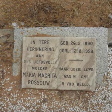 ROSSOUW Maria Magrita 1890-1958