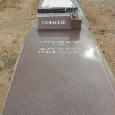 SCHREUDER Casper Willem Johannes 1948-2003