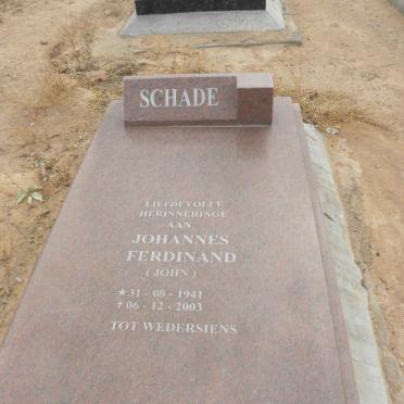 SCHADE Johannes Ferdinand 1941-2003