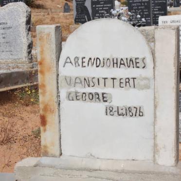 SITTERT Arend Johannes, van 1876-