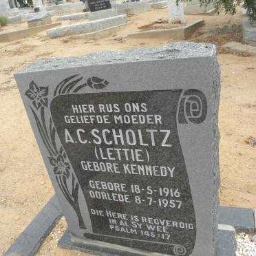SCHOLTZ A.C. nee KENNEDY 1916-1957