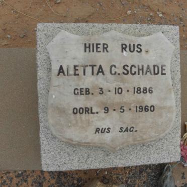 SCHADE Aletta C. 1886-1960