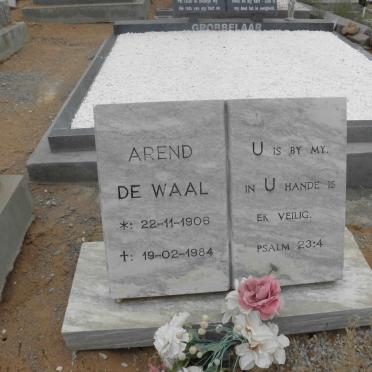 WAAL Arend, de 1908-1984
