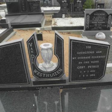 WESTHUIZEN Gert Petrus, van der 1922-1984