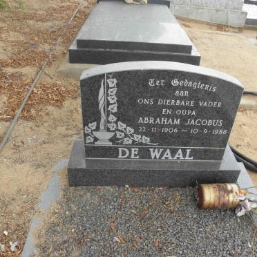 WAAL Abraham Jacobus, de 1906-1986