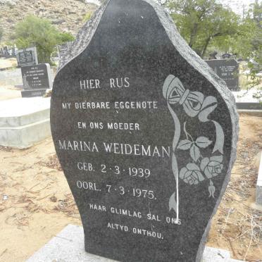 WEIDEMAN Marina 1939-1975