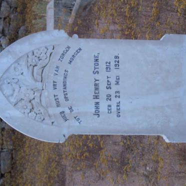 STONE John Henry 1912-1929