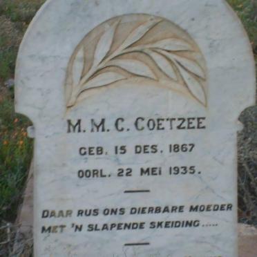 COETZEE M.M.C. 1867-1935