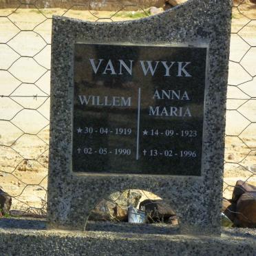 WYK Willem, van 1919-1990 &amp; Anna Maria 1923-1996
