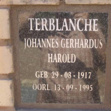TERBLANCHE Johannes Gerhardus Harold 1917-1995