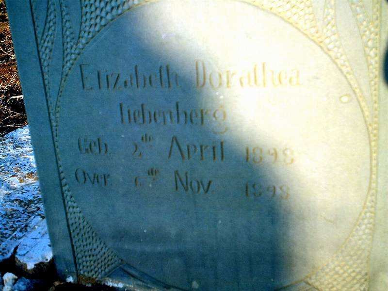 LIEBENBERG Elizabeth  Dorathea 1898-1898