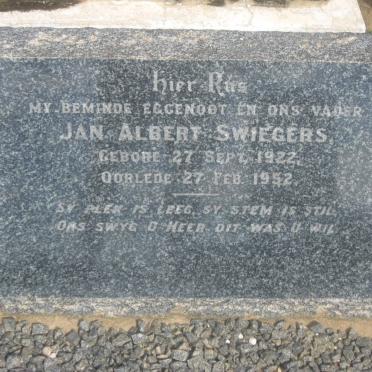 SWIEGERS Jan Albert 1922-1952