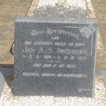 SWIEGERS Jan A.S. 1904-1973