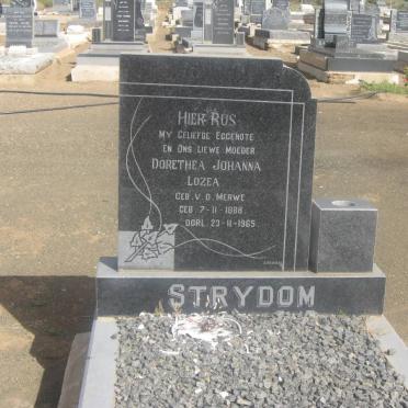 STRYDOM Dorethea Johanna Lozea nee V.D. MERWE 1888-1965
