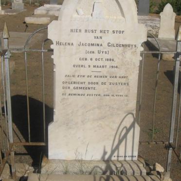 GILDENHUYS Helena Jacomina nee UYS 1886-1914