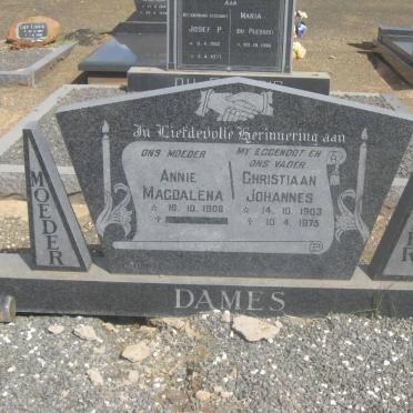 DAMES Christiaan Johannes 1903-1975 &amp; Annie Magdalena 1908-