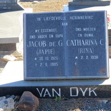 DYK Jacob De G., van 1925-1985 &amp; Catharina C. 1936-