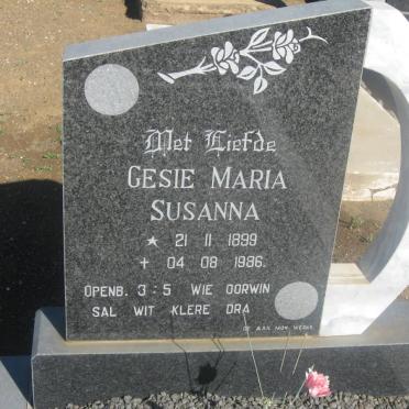 ? Gesie Maria Susanna 1899-1986