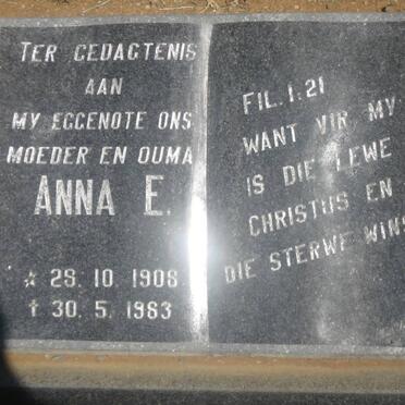 B? Gideon J.C. 1903-1984 &amp; Anna E. 1908-1983