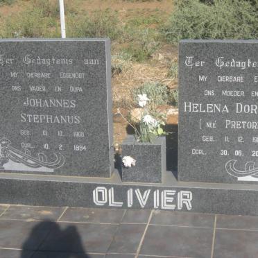 OLIVIER Johannes Stephanus 1908-1994 &amp; Helena Dorothea PRETORIUS 1914-2006