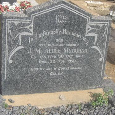 MYBURGH J.M. Alida nee van WYK 1864-1950