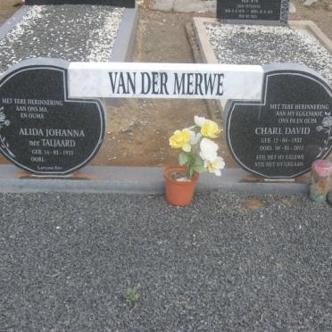 MERWE Charl David, van der 1932-2011 &amp; Alida Johanna JALJAARD 1933-