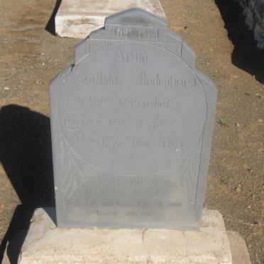 BADENHORST Anna Sophia nee Janse V. RENSBURG 1812-1901