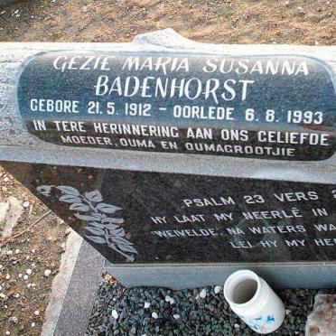 BADENHORST Gezie Maria Susanna 1912-1993