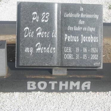 BOTHMA Petrus Jacobus 1924-2002 &amp; Dorothea Catharina 1918-1999