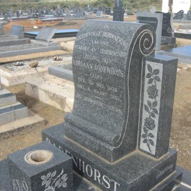 BADENHORST Adriaan Lodewikus 1939-1957